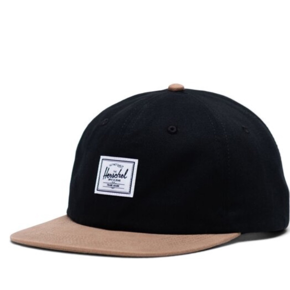 NWOT Herschel Baseball Cap Black/Tan